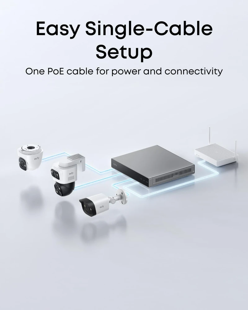 „Eufy NVR“ apsaugos sistema E41 Baltas