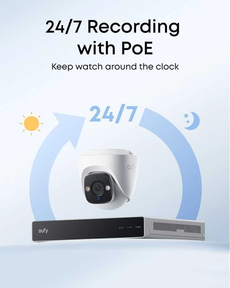 „Eufy NVR“ apsaugos sistema E41 Baltas