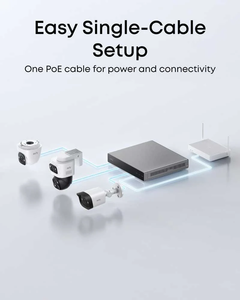 „Eufy NVR“ apsaugos sistema E41 Baltas
