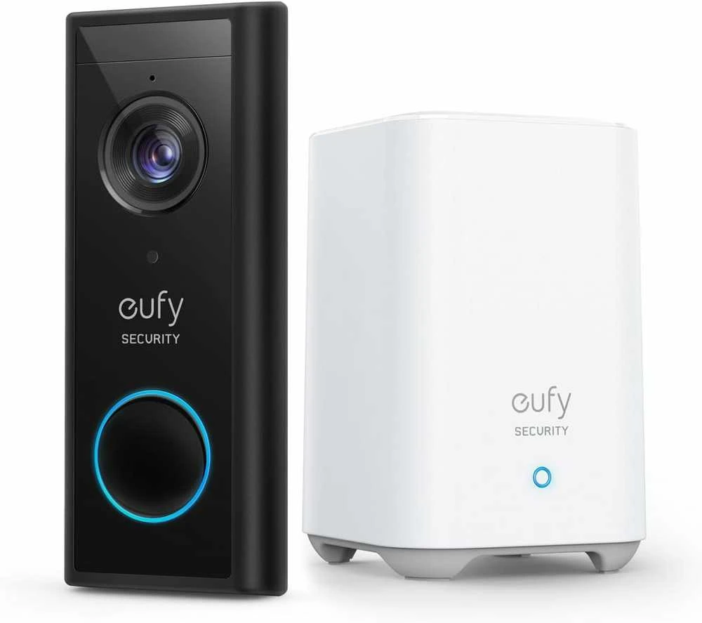 Durų skambučio, kameros ir stotelės komplektas Anker Eufy Video Doorbell 2K