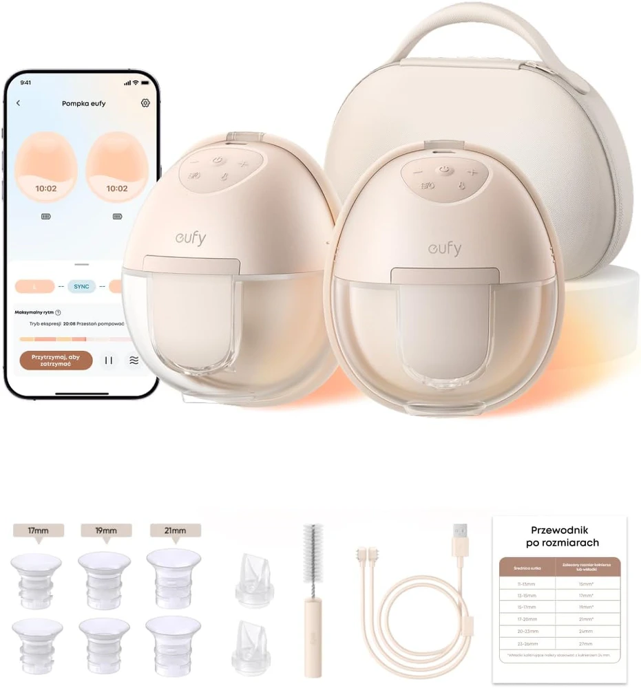 Anker eufy Security S1 Pro nešiojamas elektrinis liemenėlėje dėvimas pientraukis su šildymu
