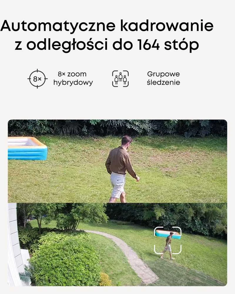 Eufy Security eufy lauko PoE PTZ vaizdo kamera, 4K UHD, 122° matymo laukas, 8x hibridinis priartinimas, AI sekimas, modelis T8E00