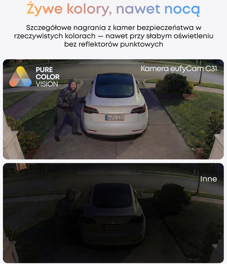 Eufy Security eufy stebėjimo kamera su 360° pasukimu, IP66, spalvotas naktinis režimas, Micro SD, T817L