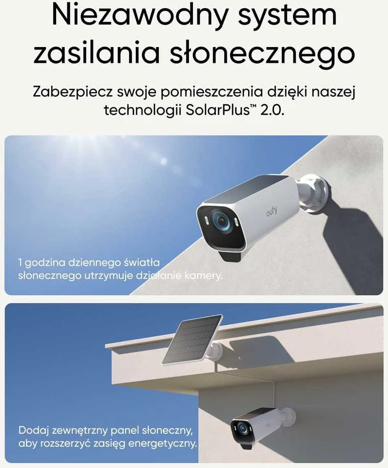 eufy Security eufyCam S3 Pro 4K lauko stebėjimo kamerų rinkinys su saulės panelėmis (4 kamerų komplektas)
