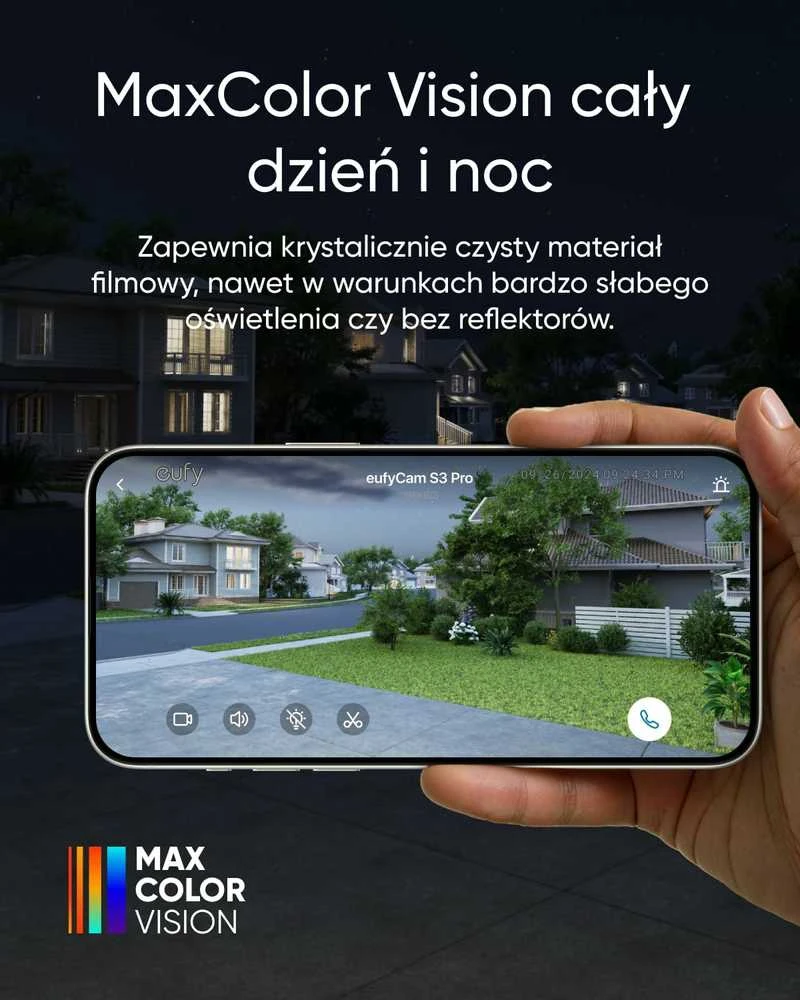 eufy Security eufyCam S3 Pro 4K lauko stebėjimo kamerų rinkinys su saulės panelėmis (4 kamerų komplektas)