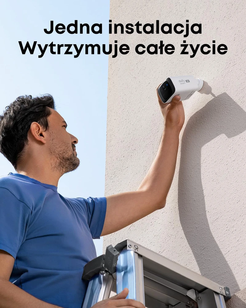 eufy Security lauko belaidė stebėjimo kamera su saulės įkrovimu, 2K, Wi-Fi, S220 SoloCam, 2 vnt.