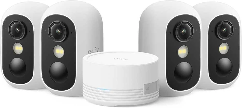 Eufy eufyCam C35 4-Cam Kit Baltas