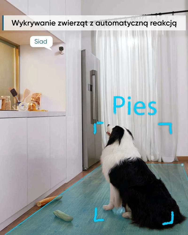 eufy Security Solo IndoorCam C24 vidaus stebėjimo IP kamera 2K, Wi‑Fi, naktinis matymas