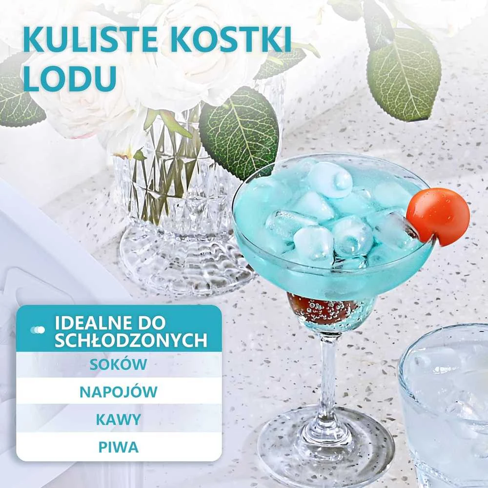 EUHOMY ledo kubelių gaminimo aparatas, 12 kg per parą, nerūdijančio plieno, 1,2 l talpa