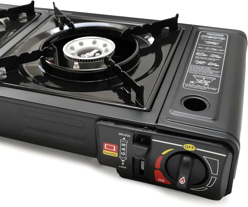 Eurocatch dujinė turistinė viryklė, 2 degiklių, piezo uždegimas, 5 kW, RAVAV8170