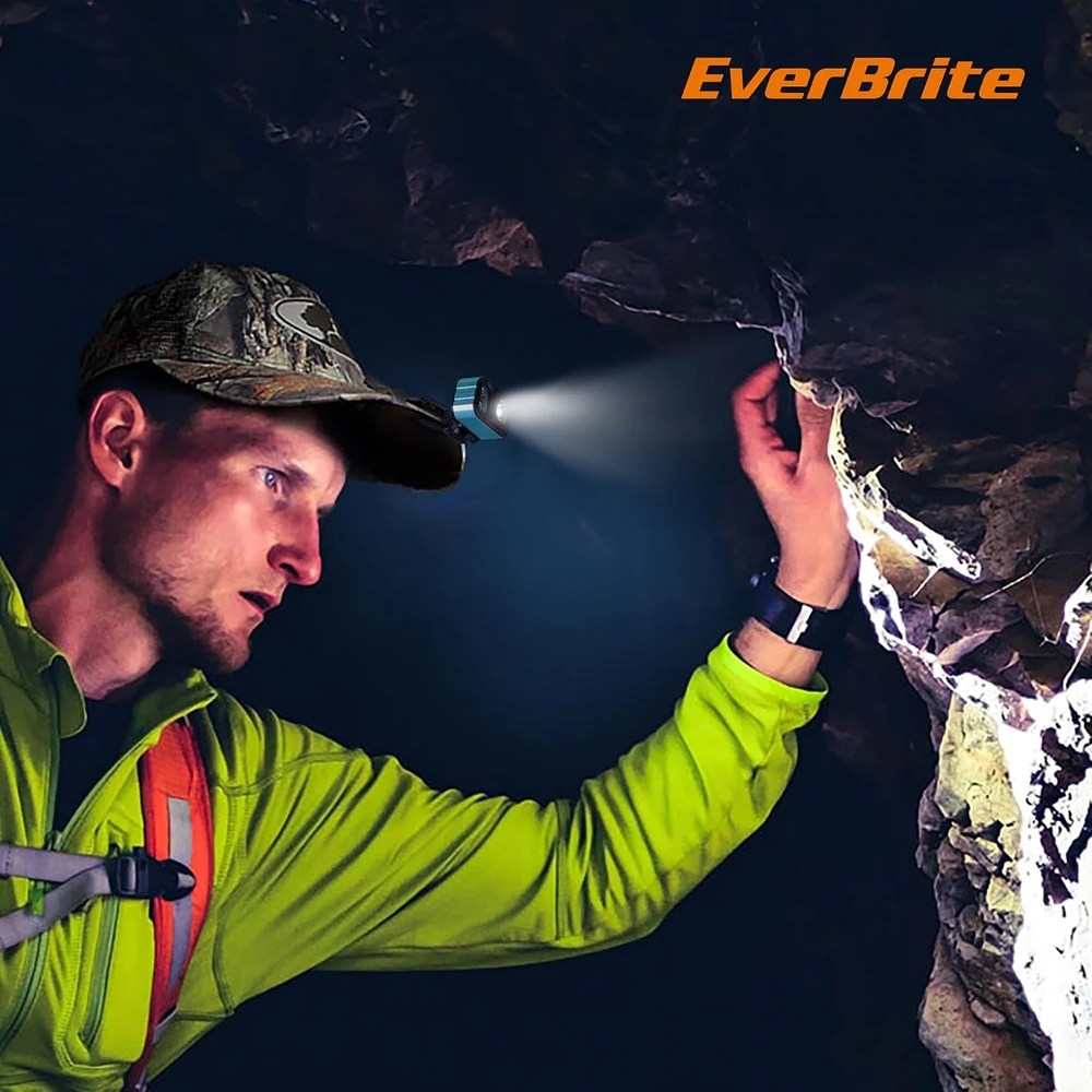 EVERBRITE LED galvos žibintas, įkraunamas per USB-C, 400 lm, IP67, E021077AE