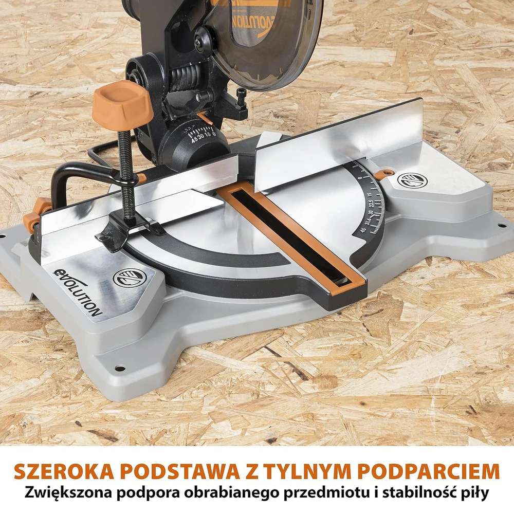 Evolution Power Tools akumuliatorinės kampinės pjovimo staklės 185 mm, 850 W, 18 V, R185CMS-Li