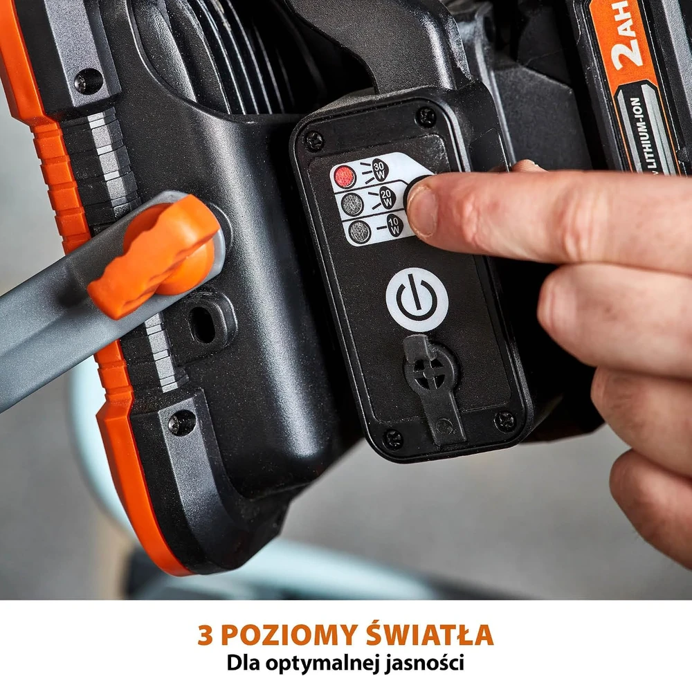 Evolution Power Tools belaidis LED darbo šviestuvas 2700 lm, 18 V R2700WLT-Li