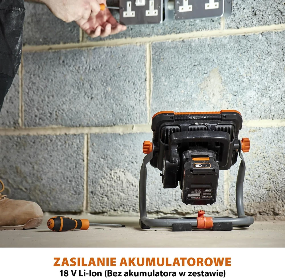 Evolution Power Tools belaidis LED darbo šviestuvas 2700 lm, 18 V R2700WLT-Li
