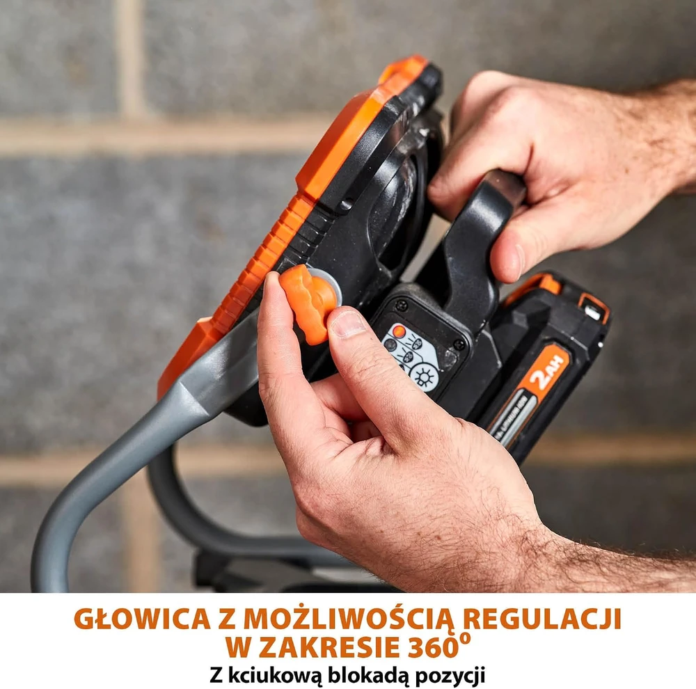 Evolution Power Tools belaidis LED darbo šviestuvas 2700 lm, 18 V R2700WLT-Li