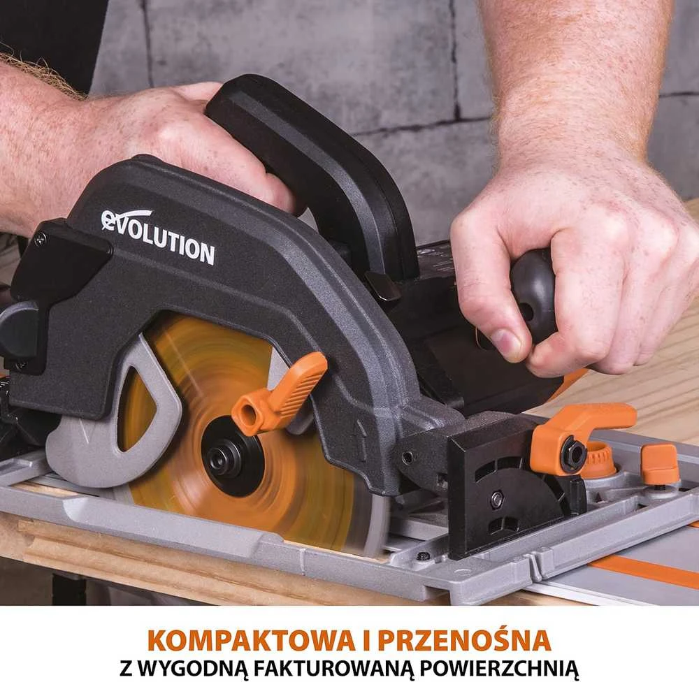 Evolution Power Tools diskinis pjūklas 1600 W, 185 mm, kampo reguliavimas, su 1020 mm kreipiamąja, 027-0003