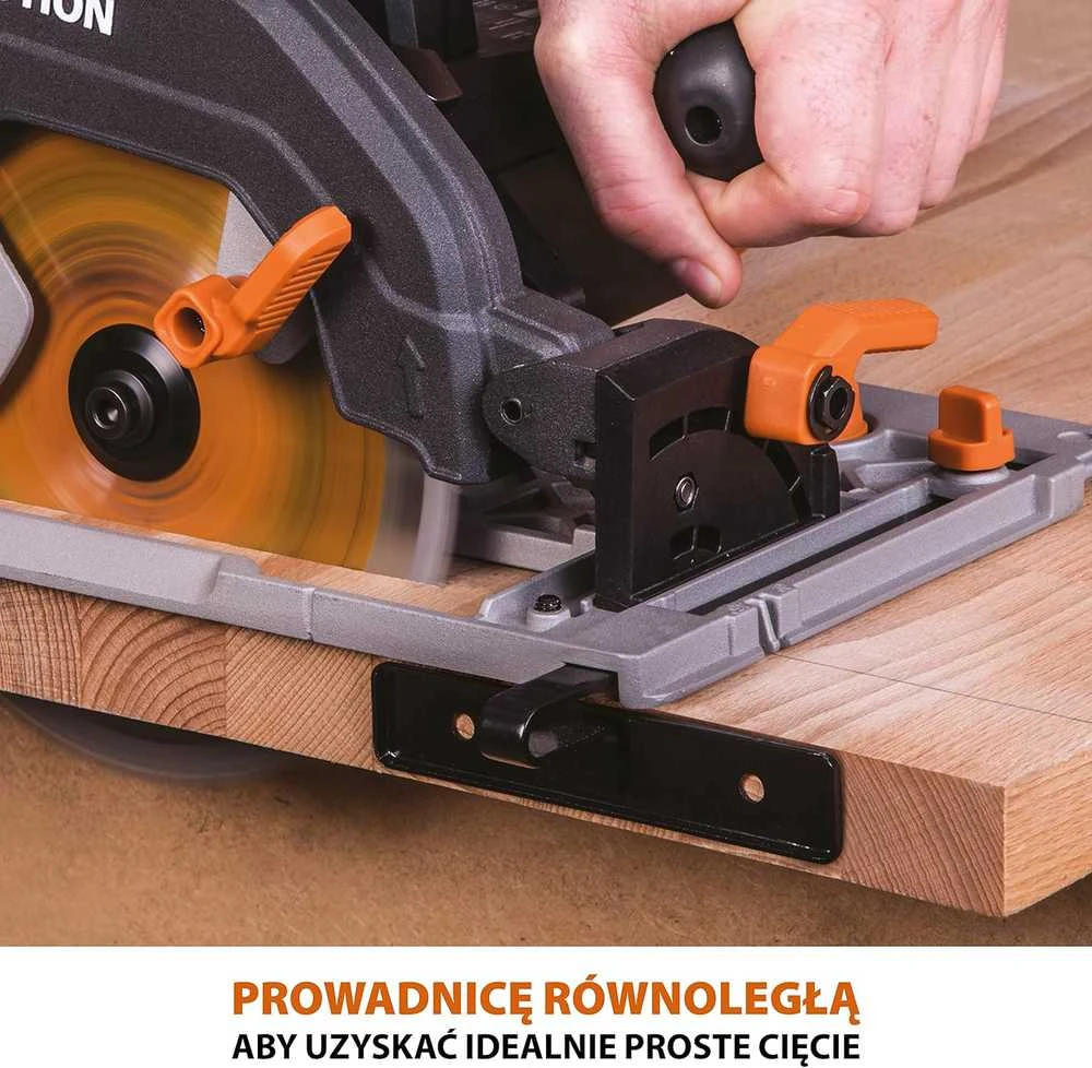 Evolution Power Tools diskinis pjūklas 1600 W, 185 mm, kampo reguliavimas, su 1020 mm kreipiamąja, 027-0003