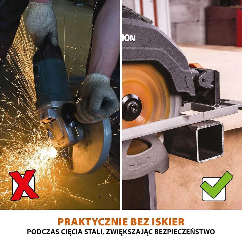 Evolution Power Tools diskinis pjūklas 1600 W, 185 mm, kampo reguliavimas, su 1020 mm kreipiamąja, 027-0003