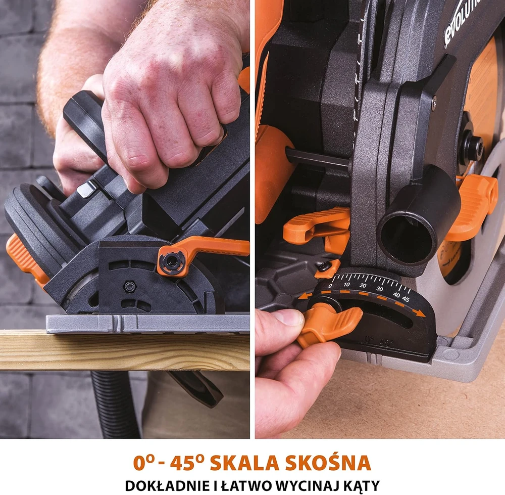 Elektrinis diskinis pjūklas Evolution R185CCSX; 185 mm; 1600 W
