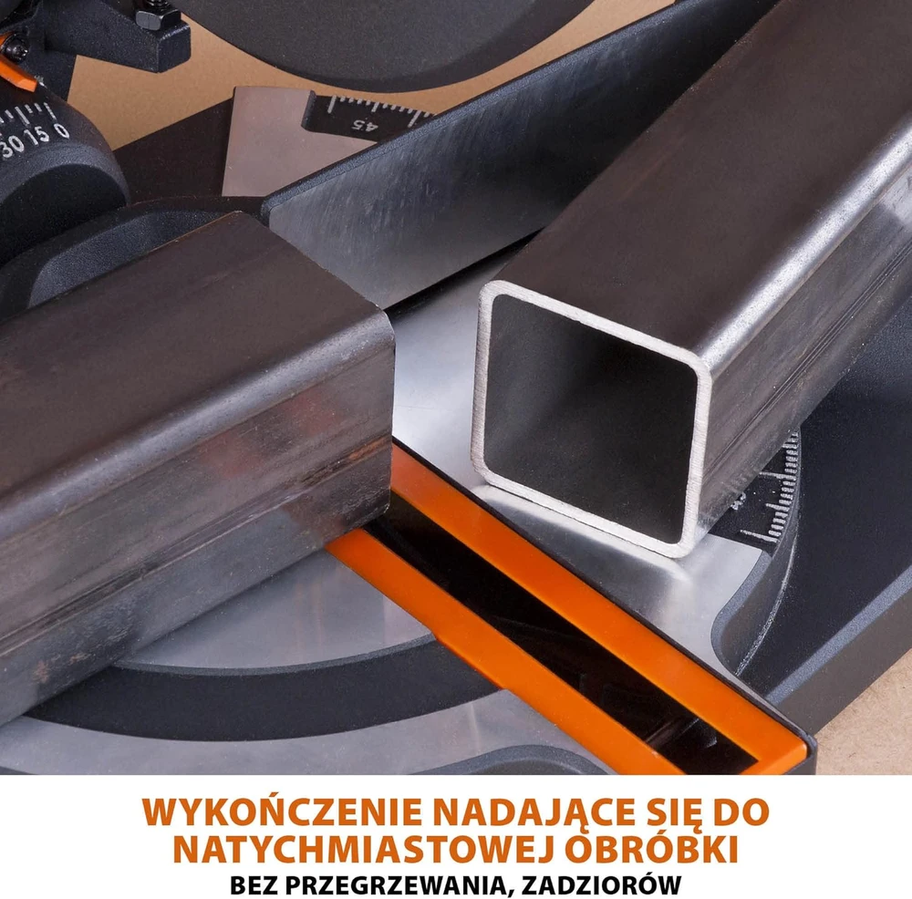 Evolution Power Tools kombinuota skersavimo pjūklas 1200 W 210 mm, R210CMS modelis, pjovimo kampai 45°, komplekte TCT diskas