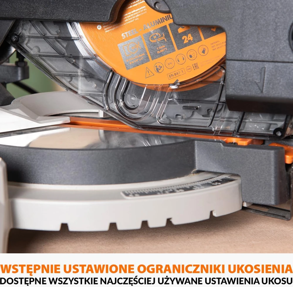 Evolution Power Tools staklės R210MTS-G2, 210 mm, 1500 W, daugiafunkcė miterio ir stalo pjūklas