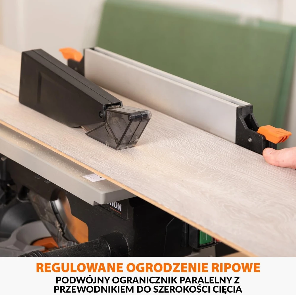 Evolution Power Tools staklės R210MTS-G2, 210 mm, 1500 W, daugiafunkcė miterio ir stalo pjūklas