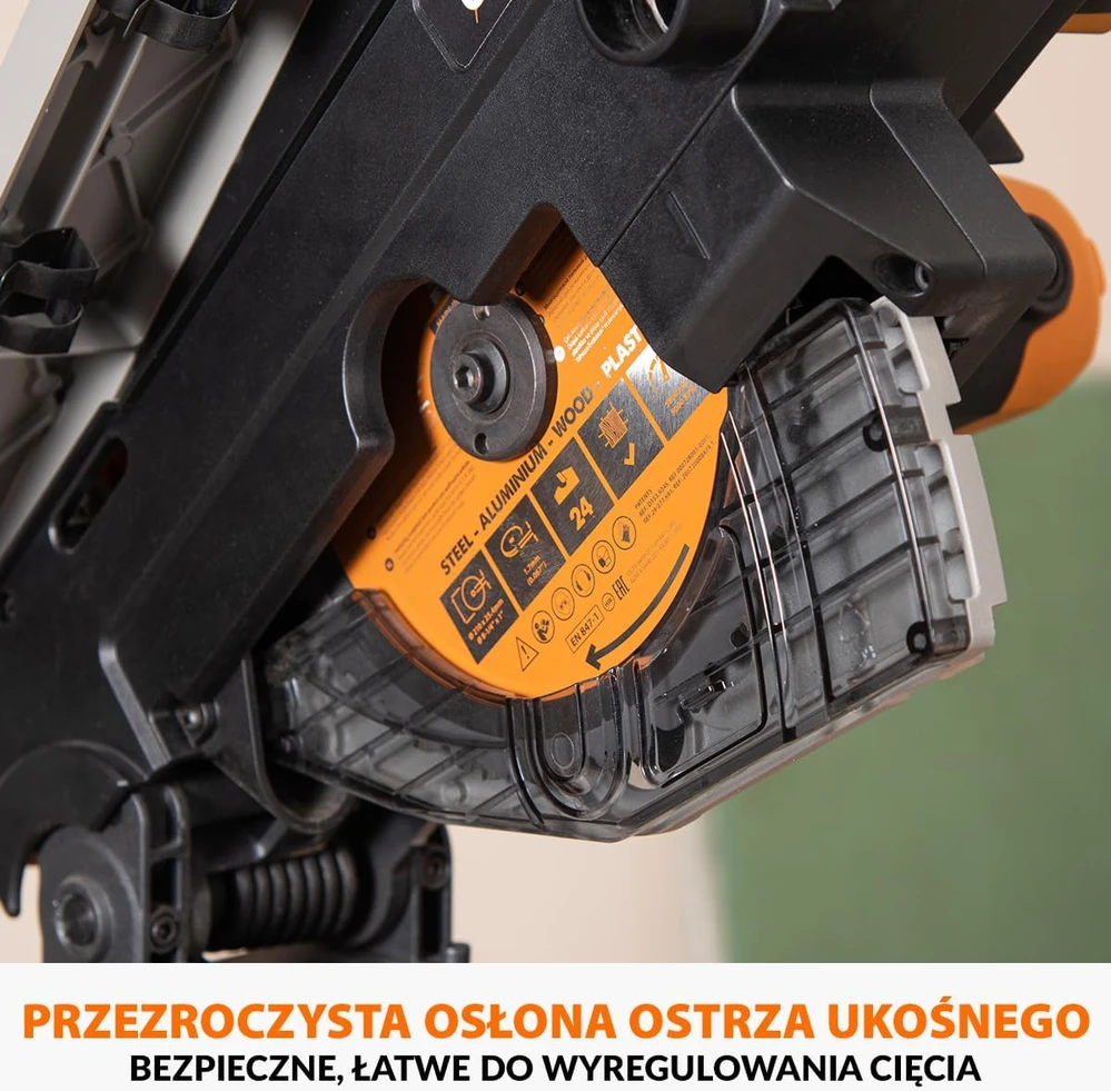 Evolution Power Tools staklės R210MTS-G2, 210 mm, 1500 W, daugiafunkcė miterio ir stalo pjūklas