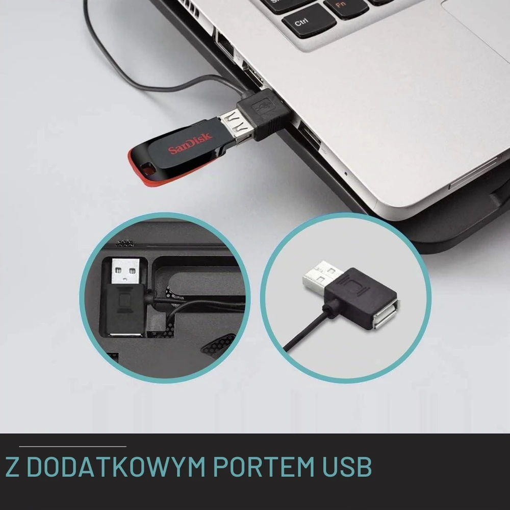 Ewent EW1250 nešiojamojo kompiuterio aušinimo stovas iki 16 col. su 125 mm ventiliatoriumi