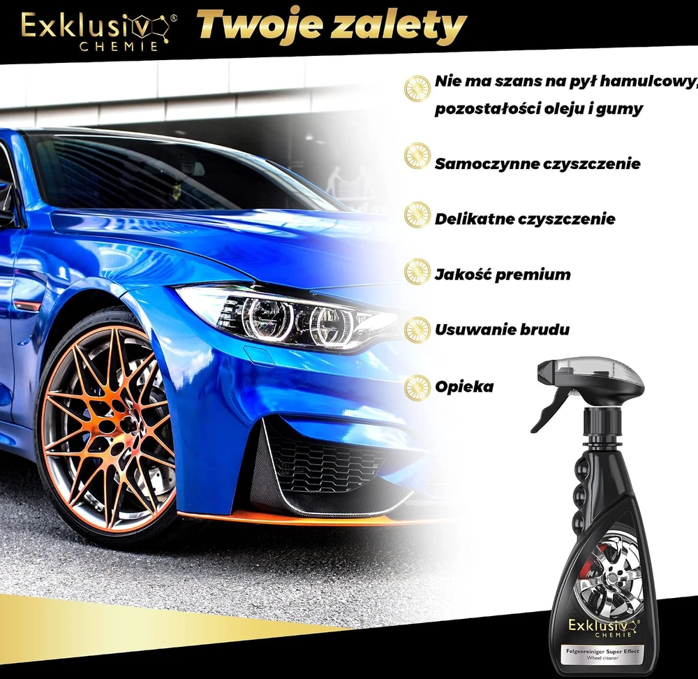 Exklusiv Chemie purškiamas ratlankių valiklis be rūgščių 0,5 l 7166456