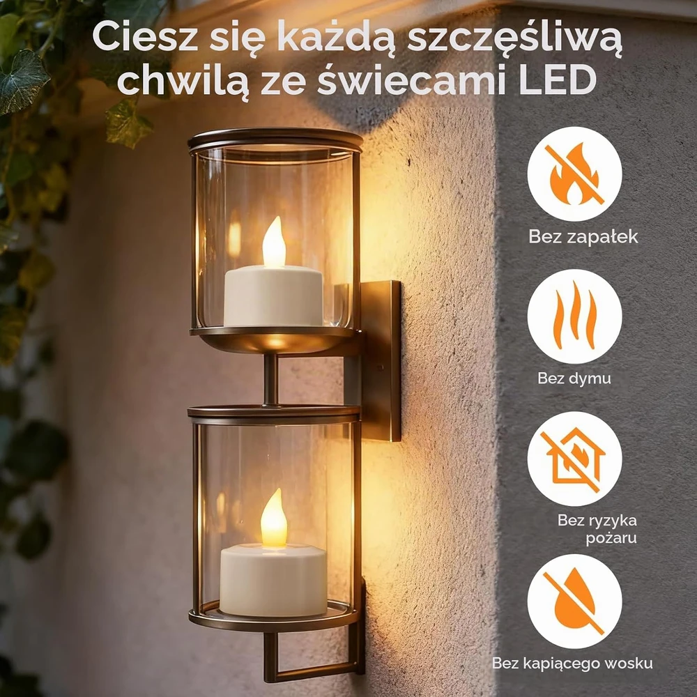 EXTSUD LED arbatinių žvakučių rinkinys, 6 vnt., USB įkrovimas, SD502030