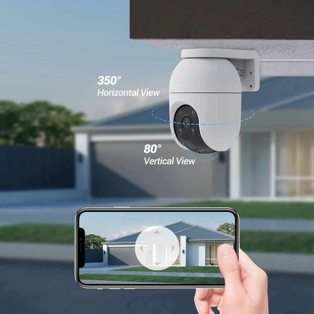 EZVIZ lauko stebėjimo kamera WiFi 4 MP 360° automatiniu sekimu spalvotu naktiniu matymu C8c 4 MP