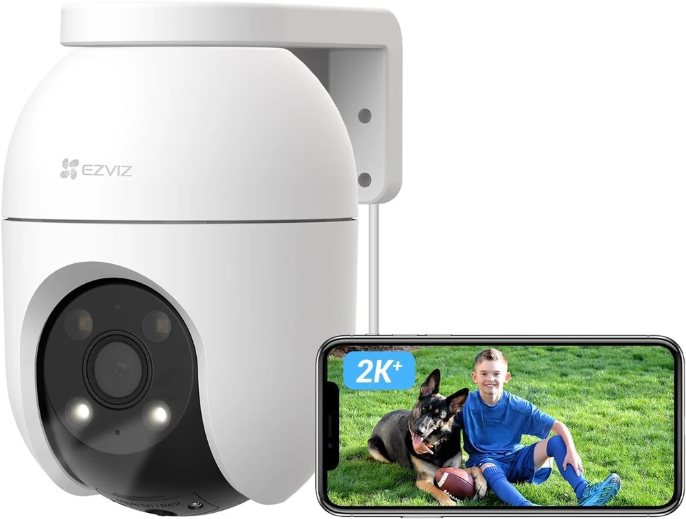 EZVIZ lauko stebėjimo kamera WiFi 4 MP 360° automatiniu sekimu spalvotu naktiniu matymu C8c 4 MP