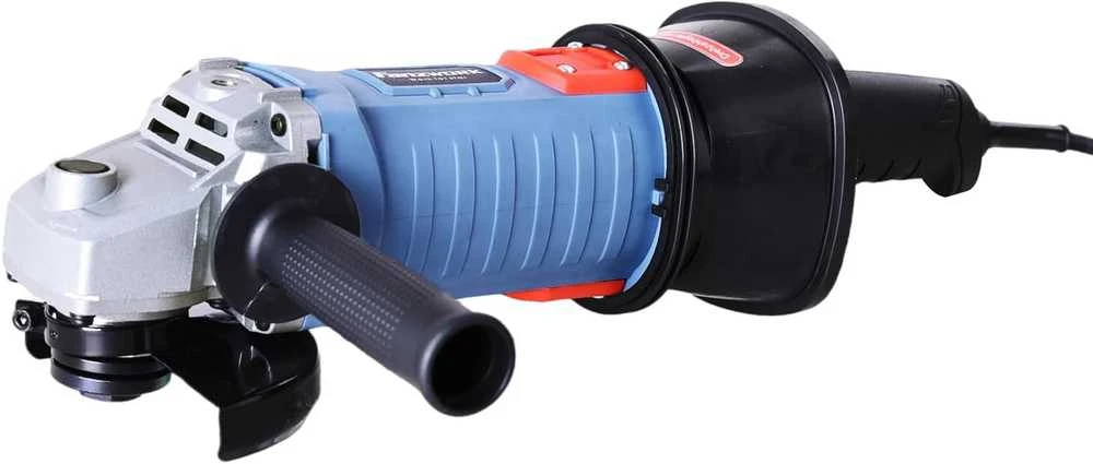 FANZTOOL betono šlifuoklis 1500 W su reguliuojamu greičiu, 125 mm deimantiniais diskais, T formos rankena