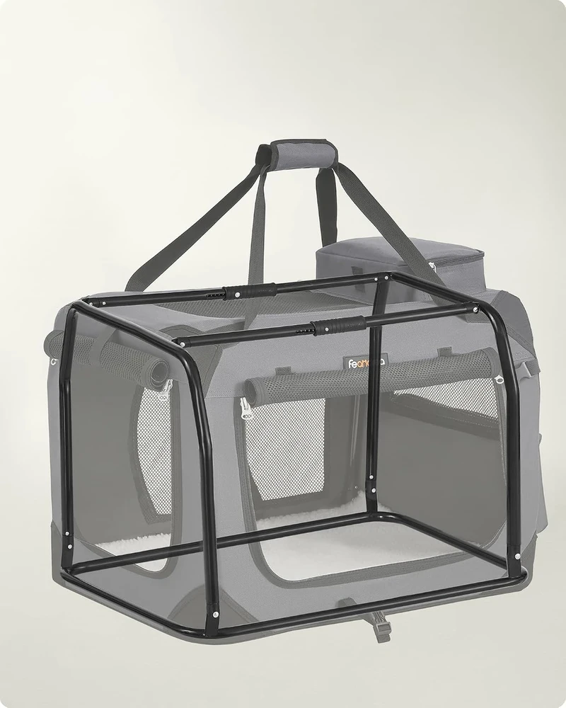 Feandrea Sulankstoma dėžė šunims 81 x 58 x 58 cm pilka