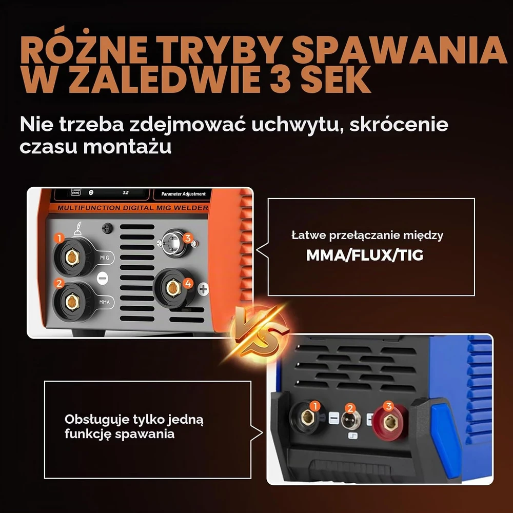 FEIFANKE MIG135 inverterinis suvirinimo aparatas MIG/ARC/Lift TIG, 135 A, 4000 W, MIG135-230V