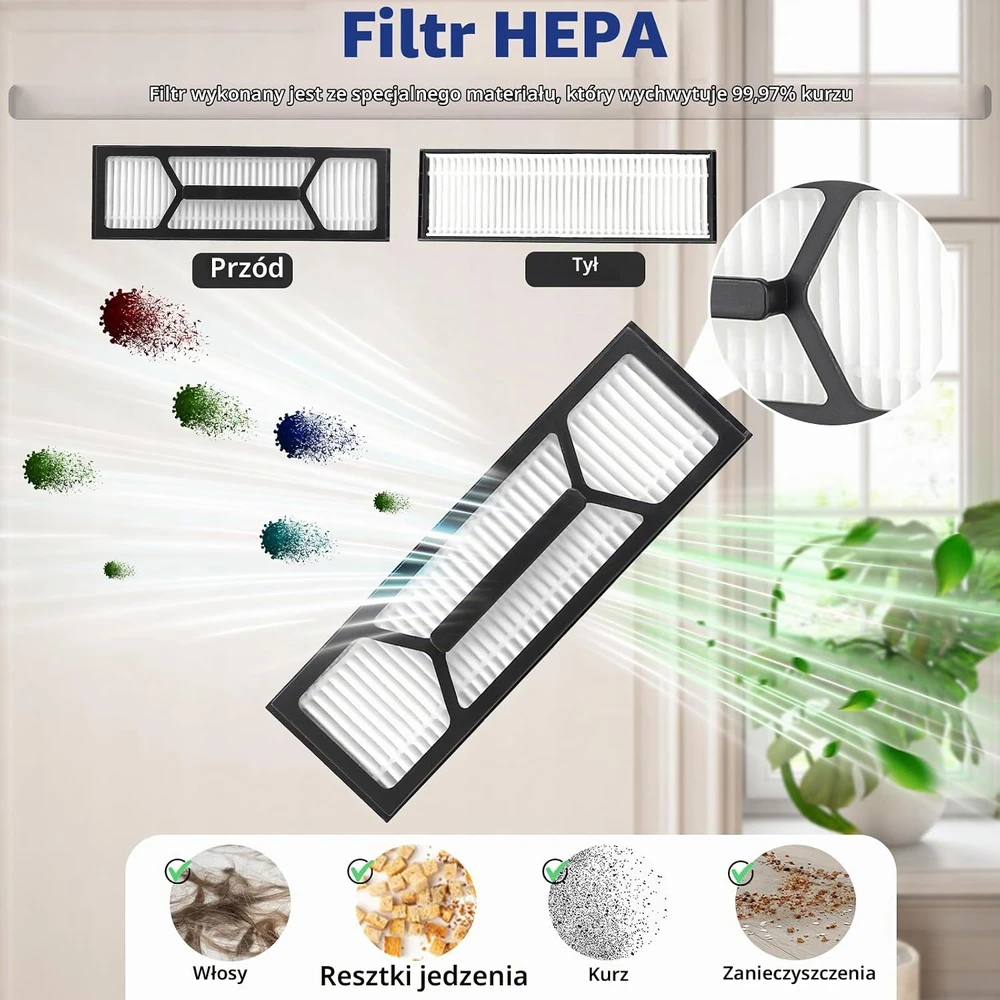 Feilifan 17 dalių robotų dulkių siurblių priedų rinkinys eufy Omni S1 Pro/Omni S1 A-EF-OS1-PRO-17P