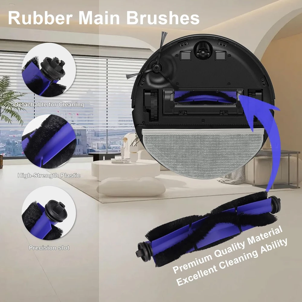 Feilifan roboto dulkių siurblio priedų rinkinys Eufy RoboVac X8/X8 Hybrid/X8 Pro A-EF-SE