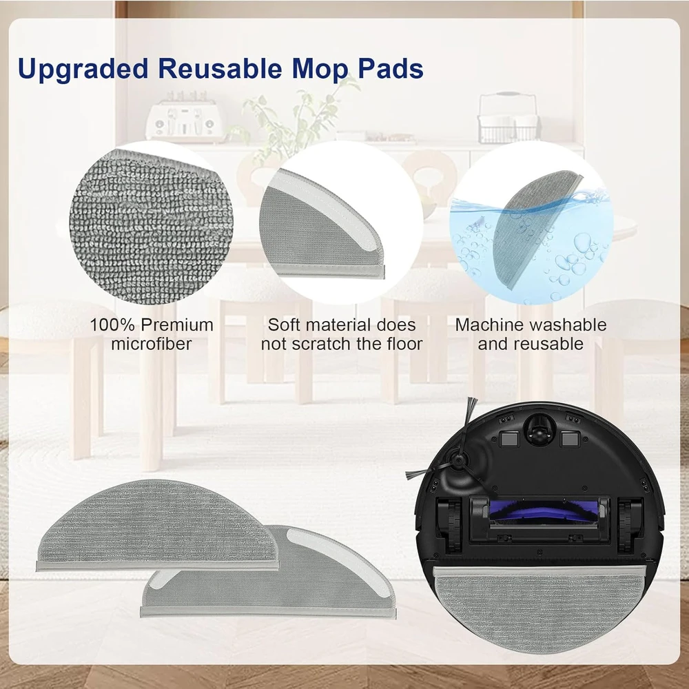 Feilifan roboto dulkių siurblio priedų rinkinys Eufy RoboVac X8/X8 Hybrid/X8 Pro A-EF-SE