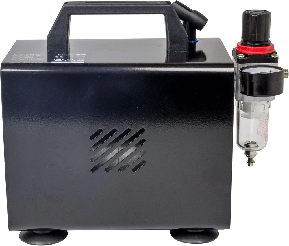 Fengda aerografo mini kompresorius 4 bar, 20 l/min su manometru AS-18A