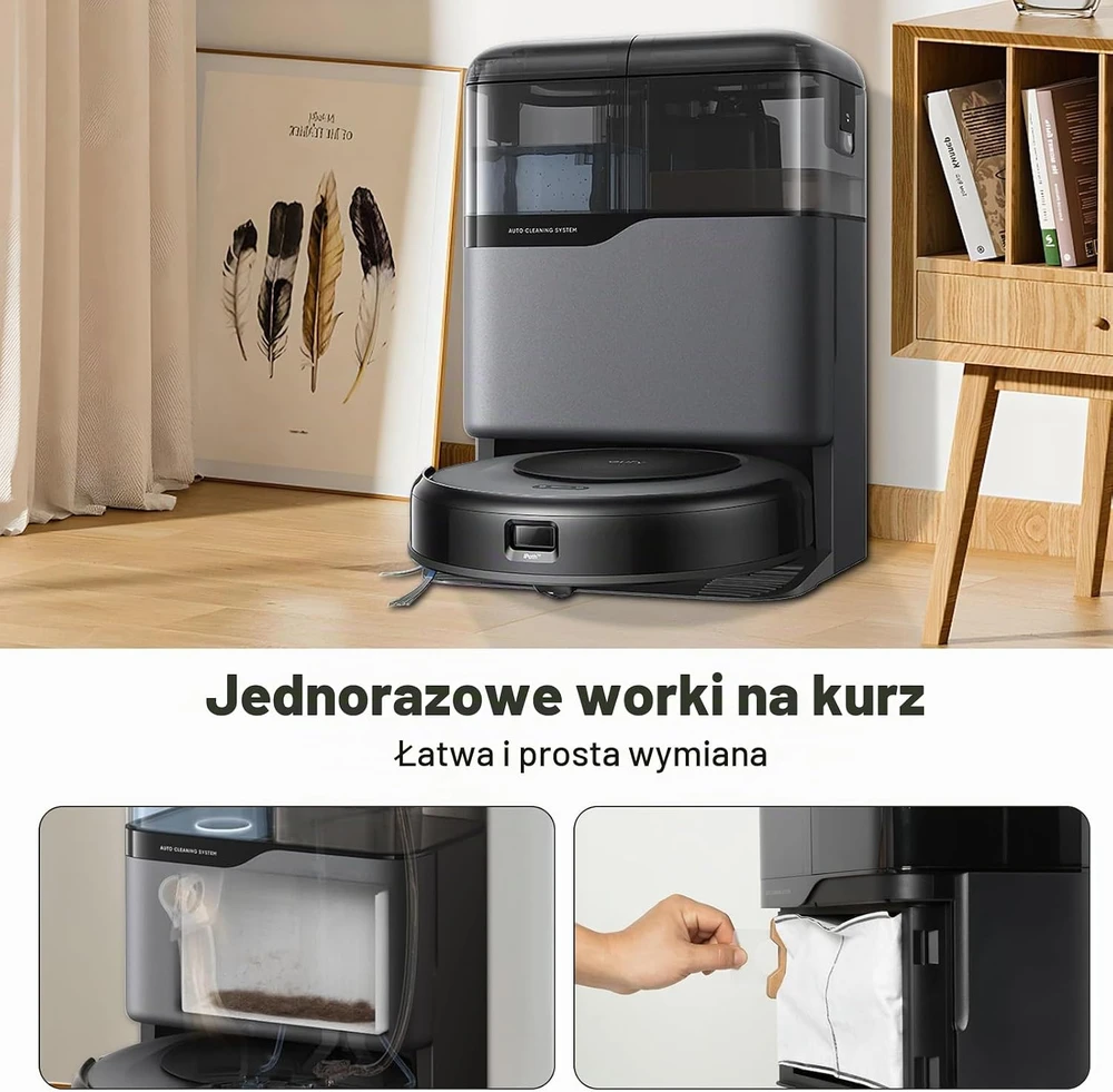 Fenkabs dulkių maišeliai robotui dulkių siurbliui Eufy Omni C20/C10, 10 vnt., 3.1 l