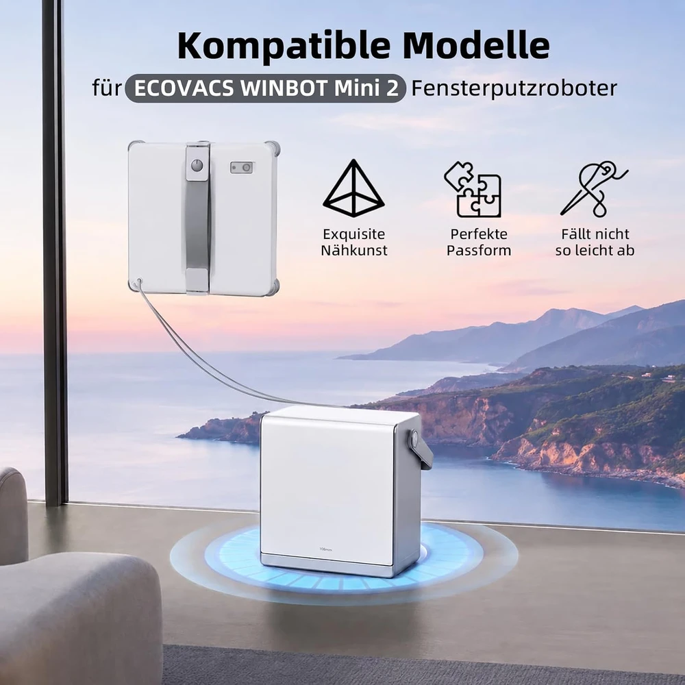 Fenkabs mikropluošto šluostės langų valymo robotui Ecovacs Winbot Mini 2, 10 vnt.
