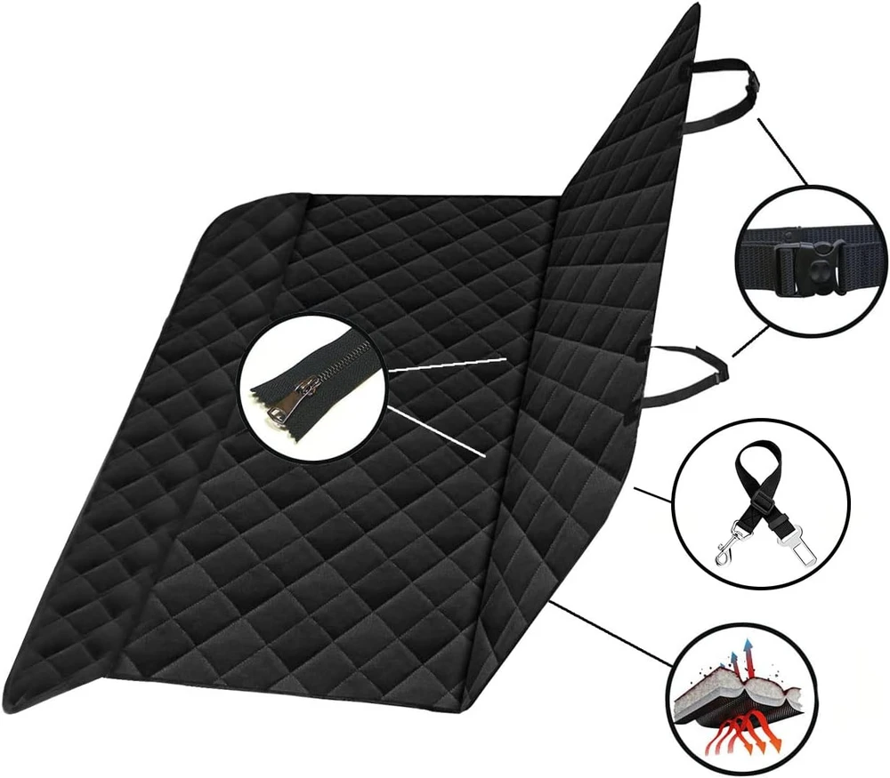 Ferocity automobilinis užtiesalas šunims galinei sėdynei ir bagažinei 135 × 118 cm MAT-OCH-005