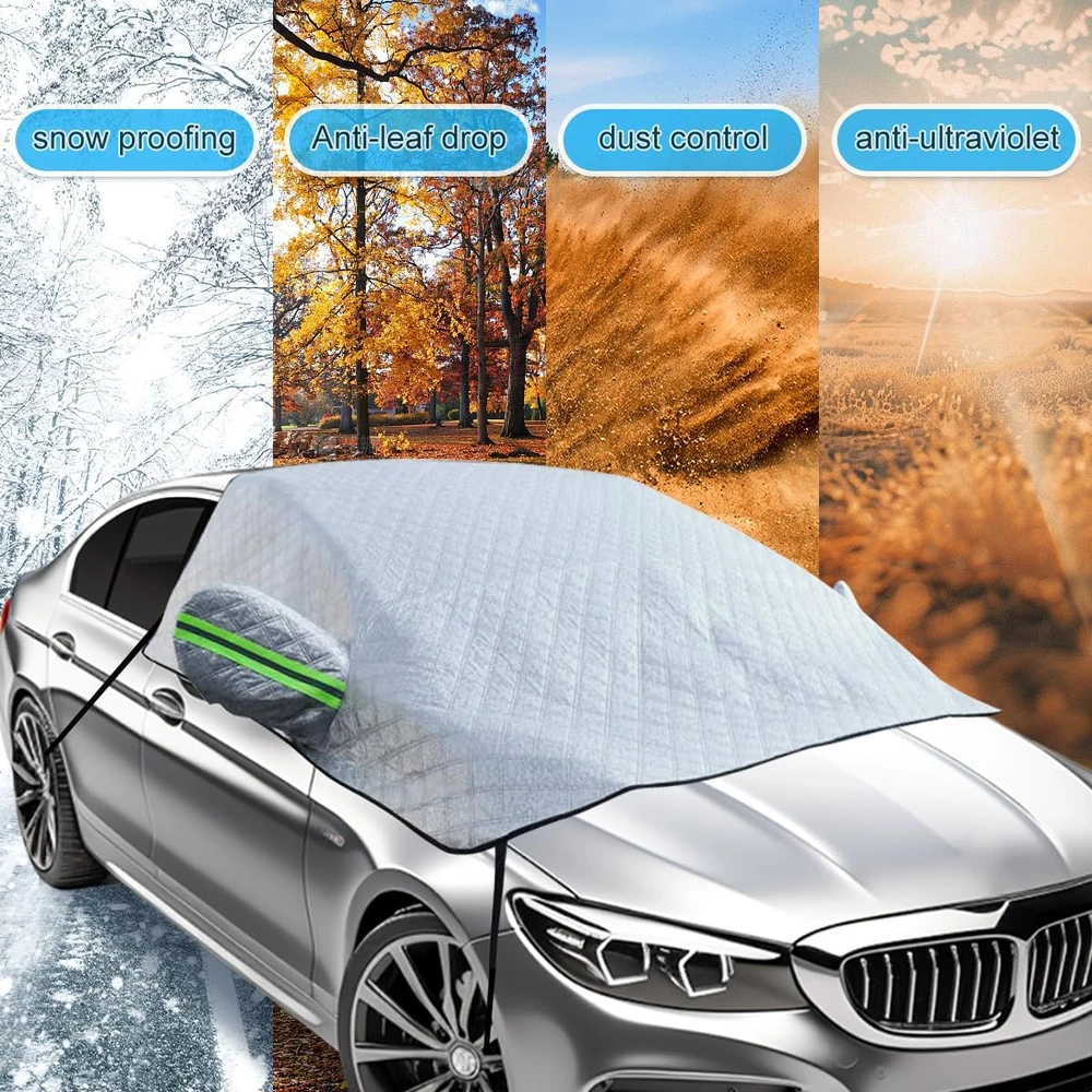 FFTANXS automobilio priekinio stiklo apsauga nuo šalčio ir saulės 230 x 145 cm dangxuezhao