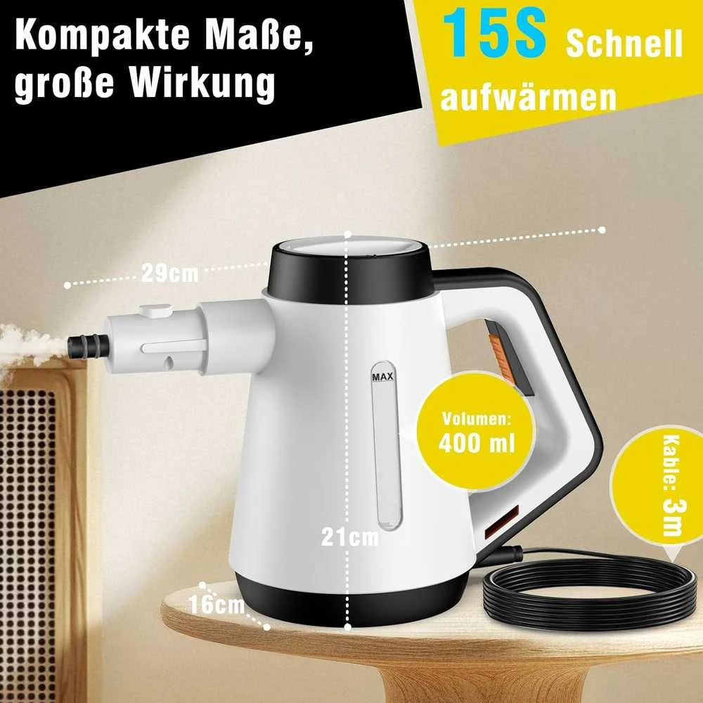 Fippesax Rankinis garų valiklis, 400 ml