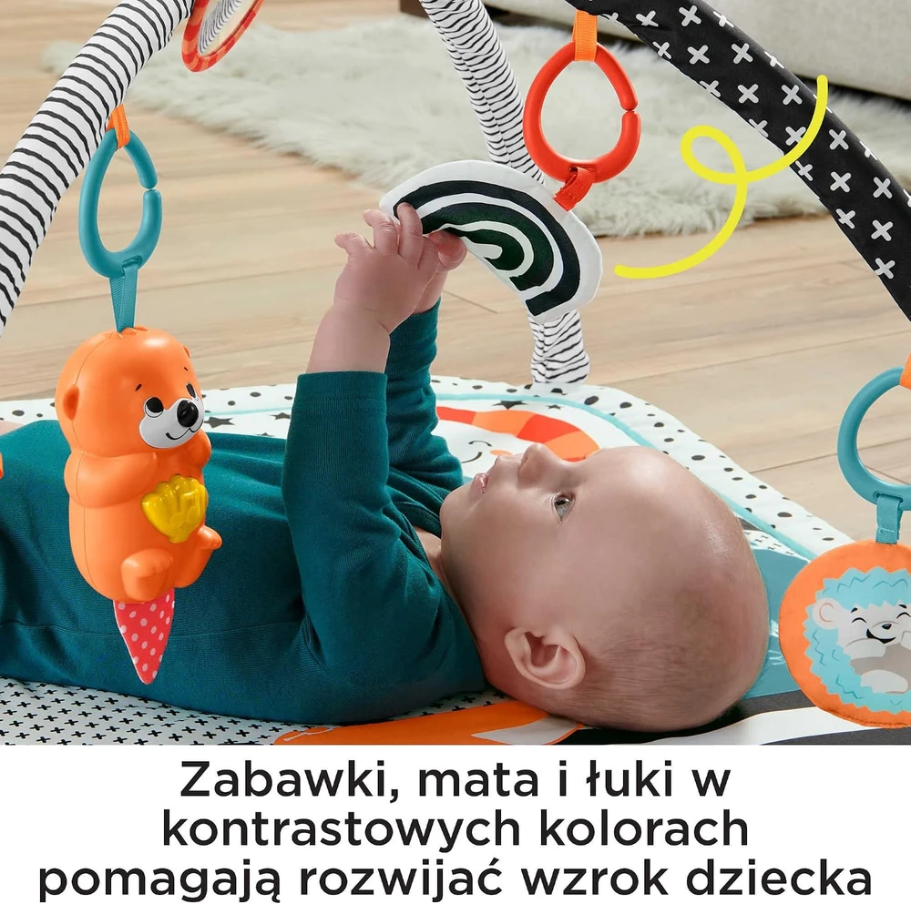 Fisher Price FP veiklos kilimėlis su šviečiančiu ir grojančiu gyvūnėliu