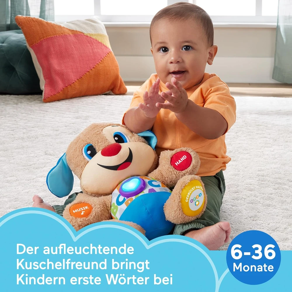 Mattel Fisher-Price interaktyvus lavinamasis šuniukas Laugh & Learn Smart Stages FPM50