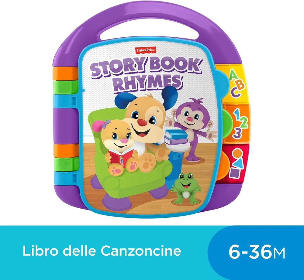 Fisher-Price muzikinė edukacinė knygelė vaikams nuo 6 mėn. CDH49