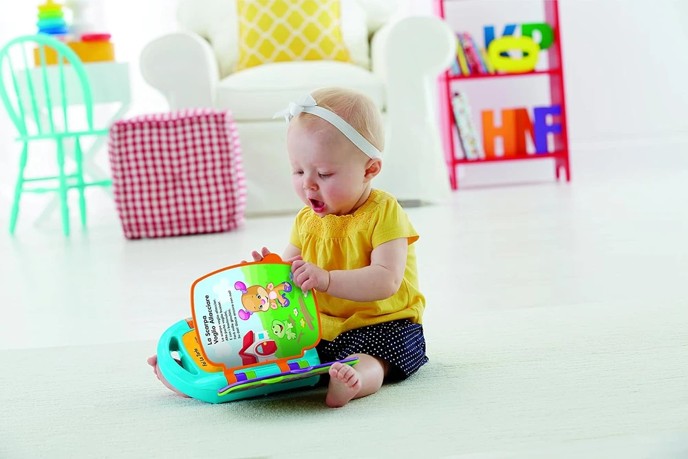 Fisher-Price muzikinė edukacinė knygelė vaikams nuo 6 mėn. CDH49