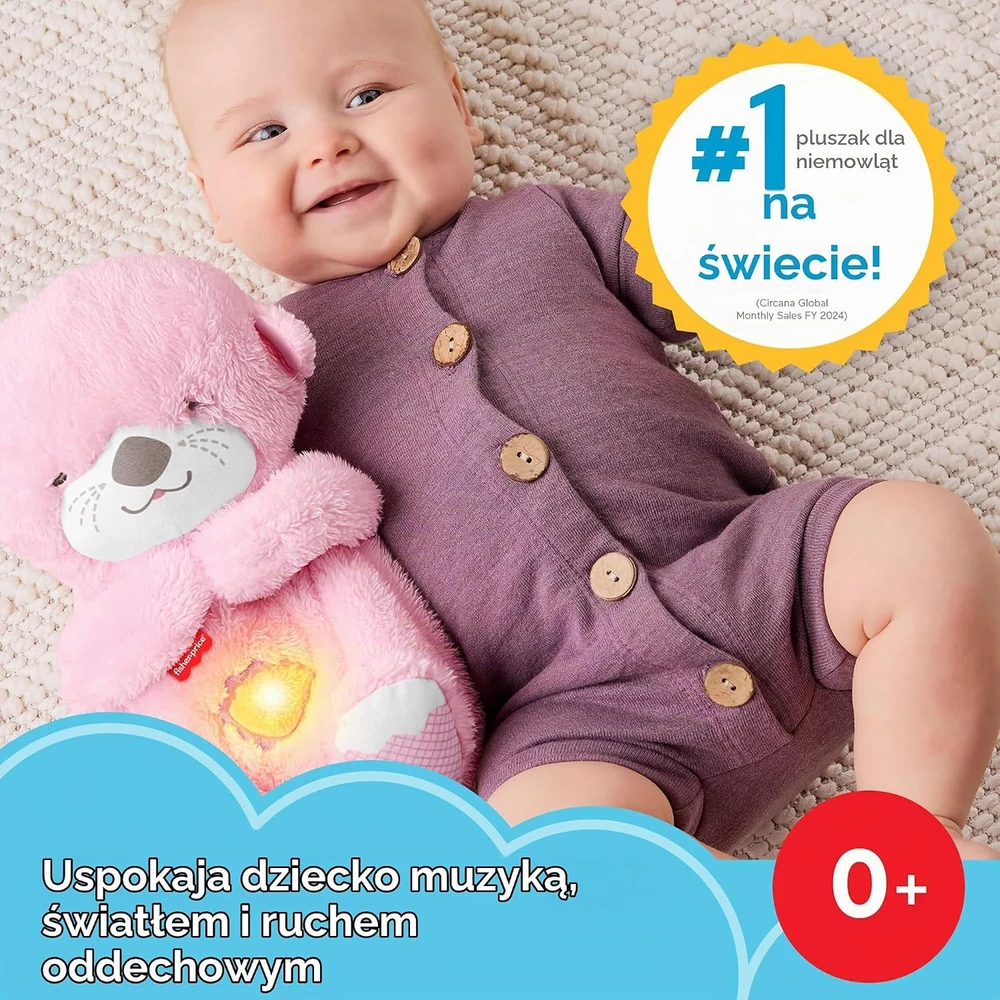 Fisher-Price - Naujagimio - Raminantis ir glamonėjantis ūdras (JLJ33)