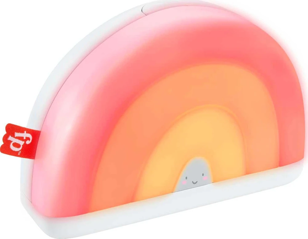 Mattel Fisher-Price šviečiantis vaivorykštės migdukas su muzika ir garsais HGB91